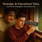 Nauticalmart 6 Inch Antique Finish Brass Telescope   Vintage Replica With Leathe