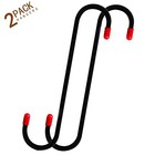 2 Pcs Brake Caliper Hanger Hooks With Red Rubber Tips auto Brake Caliper Black