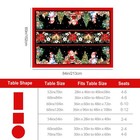 Jndje Christmas Tablecloth 60  84 Inch  Christmas Table Decorations Table Clot   