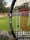 New Wilson Blade Comp 100 Sq In Tennis Racquet 4 3 8 Grip Black gold W  Case