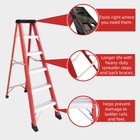 Fiberglass Ladder  500 Lb Load Capacity