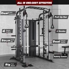 Smith Machine With 160kg Weight Stacks Power Cage Rack Cable Crossover Machine