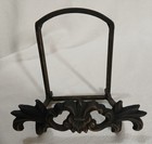 Rustic Ornate Cast Iron Metal Picture Plate Art Easel Holder Stand Table Top