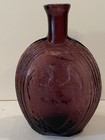 Clevenger Bros  Purple Amethyst Flask- Eagle   Flag