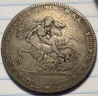 1820 Great Britain Crown King George Iii Silver Type Rare Collectible Coin  090