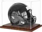 Football Helmet Display Case Full Size Clear Case With Wood Base