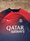 Nike Dri Fit Jersey Shirt Men   s Small Paris Saint Germain Soccer Football Qatar 