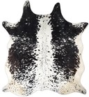 Real Cowhide Rug Hair On Hide Black Brown Brindle Tricolor Natural Cow Skin Area