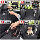 Dog Car Seat Cover   Waterproof   Back Seat   Hammock   Pet Protector   Black