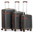 3 Piece Business Luggage Set Hardshell Suitcase Spinner Lightweight W  Tsa Lock