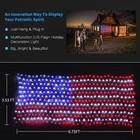 420 Led American Us Flag Lights Waterproof 4th Of July Christmas Decor From Usa