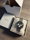 Seiko Ssb481 Green Dial Chronograph     Box   Archer Leather Strap