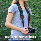Camera Strap With Tropical Neoprene Design And Quick Release Buckles