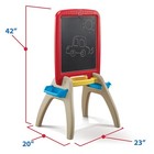 Step2 All Around Easel For Two Red Plastic Toddler Chalkboard