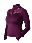 Equestrian Stockholm New Champion Competition Show Shirt  Purple Medium