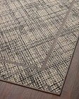 Rainier Collection Rai-10 Indoor outdoor  Ivory charcoal 2 -3  X 7 -7  Runner