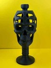 Skull Helmet And Mask Display Stand     Adjustable Skeleton Design For Helmets