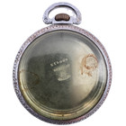 Antique 16 Size Keystone Open Face Pocket Watch Case Chrome Plated Engraved Usa