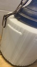 1930s Skyscraper Milk Glass   Clear Pendant Light W  Fixture  Art Deco Mcm Works