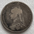 Great Britain 1892 6 Pence Silver Very Nice Condition Lvc