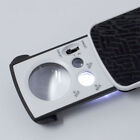 30x 60x 90x Coin Jewelry Jewelers Watch Loupe Magnifier Microscope Led Uv Light 