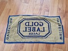 Rare Vintage Whitbread Gold Label Pub Bar Beer Towel Breweriana