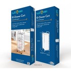 Hello Hobby 10-drawer Multi-color Rolling Craft Cart  Clear chrome