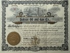 1905 Daksas Oil And Gas Co  Stock Certificate  75  Geuda Springs  Ks