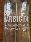 Vintage Barbicide Jar Glass Barber s Shop Decor Comb Storage Disinfectant Bottle