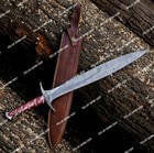 Custom Handmade Damascus Steel Blade Sting Sword sword Of Hobbit  Replica Sword 