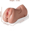 Male Masturbator 3in1 Realistic Pocket Pussy Oral Vagina Adult Sex Toys For Men