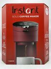 New Instant Solo Single Cup Maroon Drip Coffee Maker 40 Oz Water Tank Capacity    