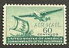 Travelstamps  Us Philippines Airmail Stamps 1941 Sc  c61 - 60c Mint Mogh
