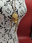 Estee Lauder Vintage Sunshine Necklace Azuree Solid Perfume Compact read 