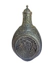 Three-sided Ancient Silver Bottle Flask