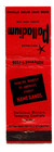 Palladium Matchbook Matchcover - Sunset Blvd - Hollywood  California