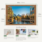 Fake Window For Walls Faux Window Decal Windows Poster Picture Open Window 