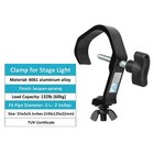 5 Pcs Black Truss Clamp Stage Lights Hook Fits Pipe Od 1 18-2  30-51mm   Max    