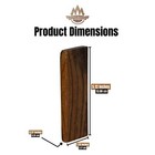 Hardwood Ironwood Lumber Turning Blanks -  5 1 8 X 1 1 4 X 3 8 In - Pack Of 10