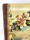 Antique Victorian Photo Album Scenic Velvet Lithograph Cover W  Photographs