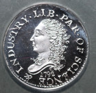 1792 Half Dime Pattern Silver Coin Anacs Pr69dcam 1st U s  Government 2015