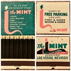 Vintage 1940s-1950s The Mint Matchbook     Las Vegas Casino