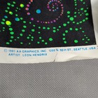 Rare 1981 Jimi Hendrix Black Light Poster Art Little Wings 34 x 23  Vintage 