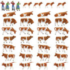 36pcs Ho Scale 1 87 Well Painted Farm Animals Brown Cows And Figures An8705cn