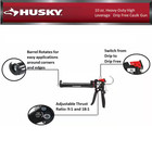 10 Oz  Heavy-duty High Leverage Drip Free Caulk Gun
