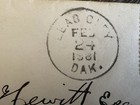 Homestake Mining Co  Geo  H  Hewitt Assayer Cover  Lead City  Dt 1887 Rare  3c