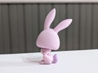 Authentic Rare Littlest Pet Shop Purple Rabbit Bunny Brown Clover Eyes  764 Lps