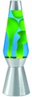 Lava   Lamp Grande 27   Yellow Wax blue Liquid silver Base   Cap  new   Decor 