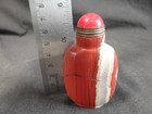 Chinese Antique Oxblood Banded Jasper Snuff Bottle 7 4cm