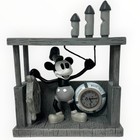 Vintage Disney Parks Steamboat Willie Mickey Mouse Figurine Clock 1928 Decor Nib